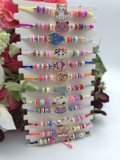 Preview: Kätzchen Armbänder bunt